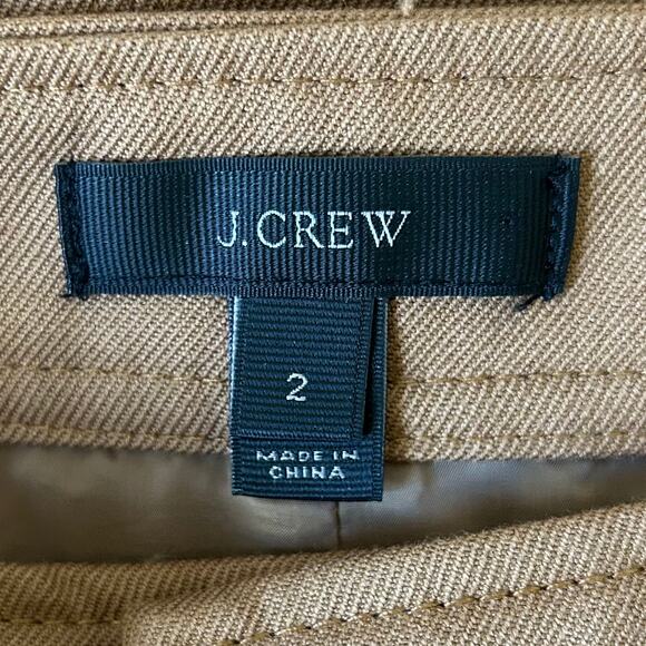 J.Crew wool blend A-Line  midi skirt pockets d ring belt fall prep academia XS - Picture 11 of 12